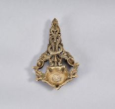 Handmade Indian Vintage Brass Aarti Lamp for Prayer Room