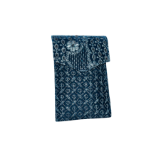 Cotton and Beads Handbag with Gold Chain Strap for Festive Occasions