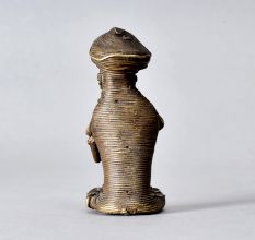Vintage High-Quality Tribal Brass Man Statue for Decoration