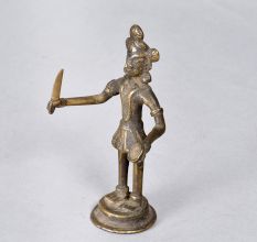 Finest Brass Hindu Goddess Tribal Statue for Prayer Room