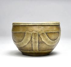 Handmade Engraved Vintage Small Brass Rice Measuring Pot