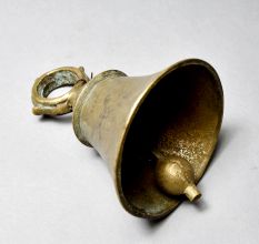 Handcrafted Vintage Finish Bell Metal Temple Bell for Prayer Room Decor