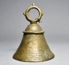 Handcrafted Vintage Finish Bell Metal Temple Bell for Prayer Room Decor