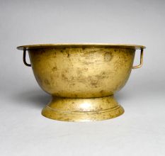 Handcrafted High-Quality Brass Holy Pot in Plain Finish for Decor