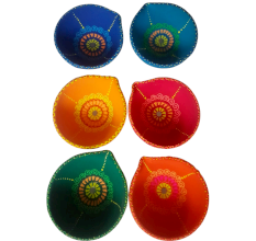 Handmade Washable Terracotta Sada Panti Diya for Home Decor Set of 6