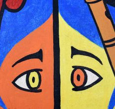Harmony of Divine Faces Canvas on Board Painting