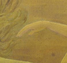 Liberated Spirits in Yellow Hue Acrylic Painting