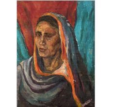 Portrait of a Resilient Woman Acrylic Canvas Painting