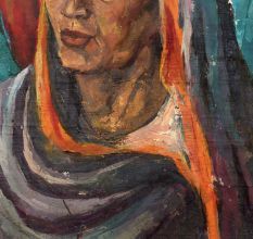 Portrait of a Resilient Woman Acrylic Canvas Painting