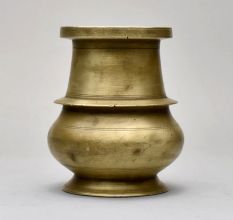 South Indian Handcrafted Water Pot Made of Brass for Rituals