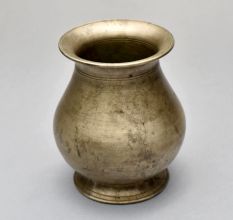 Vintage Finish Handcrafted Brass Holy Water Pot for Prayer Room