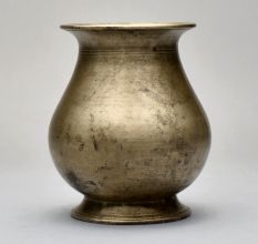 Vintage Finish Handcrafted Brass Holy Water Pot for Prayer Room