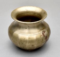 Sturdy Handmade Brass Holy Water Pot Lota for Hindu Rituals