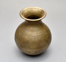 Vintage Handcrafted Brass Holy Water Pot for Hindu Rituals