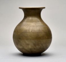 Vintage Handcrafted Brass Holy Water Pot for Hindu Rituals
