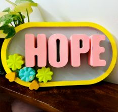 Hope Cemented Plate for Home Decor