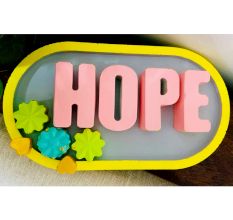 Hope Cemented Plate for Home Decor