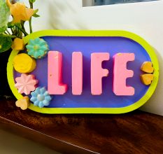 Life Cemented Plate for Home Decor