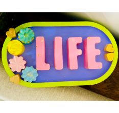 Life Cemented Plate for Home Decor