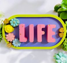 Life Cemented Plate for Home Decor