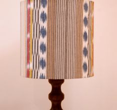 Multicolour Ikat Drum Lampshade