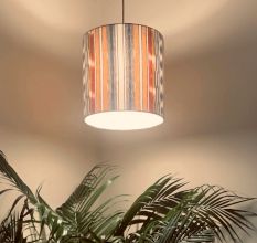 Multicolour Ikat Drum Lampshade