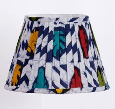 Multicolour Batik Pleated Empire Lampshade Large