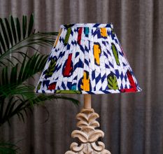Multicolour Batik Pleated Empire Lampshade Large