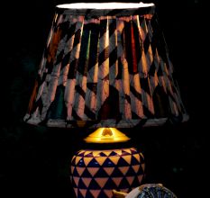 Multicolour Batik Pleated Empire Lampshade Large