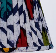 Multicolour Batik Pleated Empire Lampshade Large
