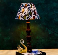 Multicolour Batik Pleated Empire Lampshade Large
