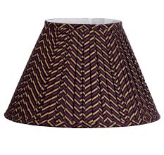 Chevron Block Print Pleated Empire Lampshade