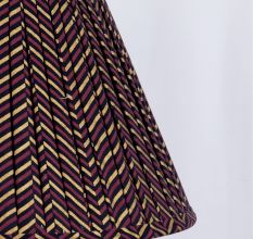 Chevron Block Print Pleated Empire Lampshade
