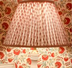 Pink Paisley Empire Lampshade Medium Size