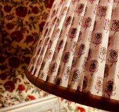 Pink Paisley Empire Lampshade Medium Size