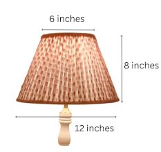 Pink Paisley Empire Lampshade Medium Size
