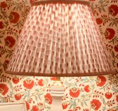 Pink Paisley Empire Lampshade Large Size