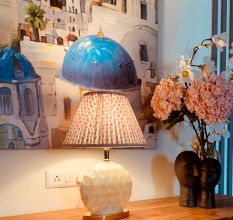 Pink Paisley Empire Lampshade Large Size