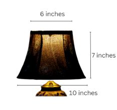 Plume Blue Ikat Bell Lampshade