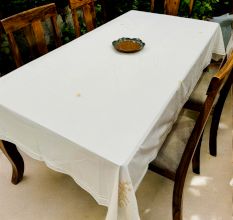 Anthophile Rectangular Table Cloth - Beige