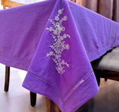 Anthophile Rectangular Table Cloth - Lavender