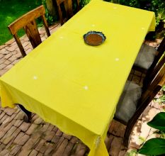 Anthophile Rectangular Table Cloth - Yellow