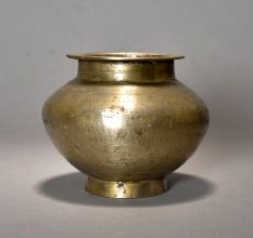 A Heavy Holy Water Pot With Beautiful Design From Gujarat