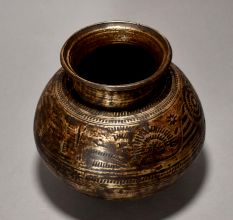 A Pure Brass Holy Water Pot From Odisha