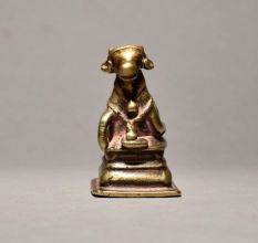 Bull (Nandi) in Sitting Pose Of Brass Material
