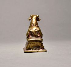 Bull (Nandi) in Sitting Pose Of Brass Material