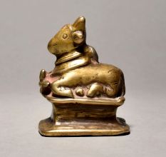 Brass Lord Shiva Vahan Nandi Bull for Prayer Room