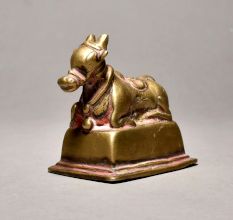 Sitting Bull (nandi) In Pure Brass Material