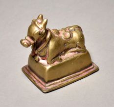 Sitting Bull (nandi) In Pure Brass Material