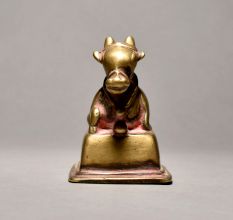 Sitting Bull (nandi) In Pure Brass Material